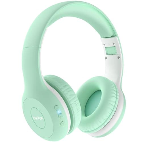 EarFun K2 Kids Headphones Wireless with Mic 45H Playtime, Volume Limit