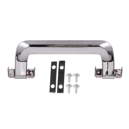 Luggage Handle Replacement for Suitcase Repair with Washers Plastic Silver