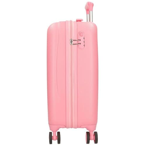 Hello Kitty My Favourite Bow, Cabin Suitcase, Children's Suitcase, Made of ABS, Four Double Wheels with Multi-Directional Swivel, Practical Interior with Two Compartments of Elastic Rubbers., pink, 33 — view 2