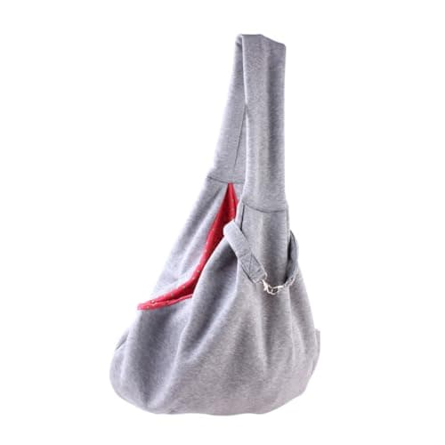 Toddmomy Portable Pet Crossbody Bag Double-sided Design Cotton and Linen Material Sufficient Safety and Simple Style for Outing and Travel as Dog Cat Sling Carrier Handbag Random Color