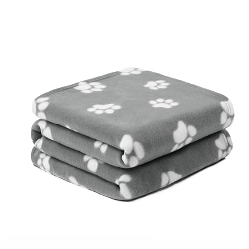 OHS Pet Blankets for Dogs, Fleece Dog Blankets Washable Fluffy Soft Comfy Warm Cats Pet Throw Fleece Blankets for Pets Sofa Cover Throw, Charcoal Grey 120cm x 150cm