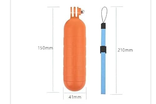 REFLEX CAMERA Floating Hand Grip for Go Pro Hero 5-13, D J I Osmo Action, Waterproof Bright Yellow Buoyancy Stick with Wrist Strap, Non-Slip Handle Stabilizer for Diving, Surfing, Snorkeling, Swimming — view 5