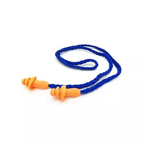 Meiyea 5 Pairs Corded Ear Plugs - Reusable Silicone Earplugs with String for Easy Carry, Noise Cancelling Sleep Earplugs for Hearing Protection and Travel — view 4