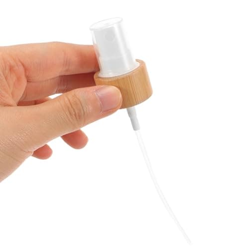 PACKOVE 4pcs Perfume Bottle Pump Heads, M20 Replacement Spray Caps, Leak-proof Plastic and Bamboo, Fine Mist Dispenser for Cosmetic Bottles, Travel Use — view 4