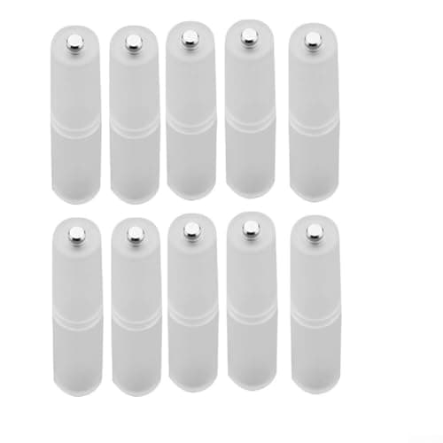 AAA to AA for battery Converter Adapter 10 Pack, PP for battery Holder Case for Replacing AAA with AA Size in Home, Office, Camping and Travel Use