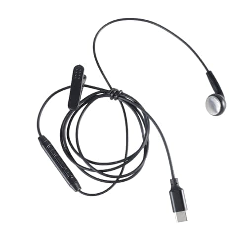 ljhnba USB Type C Earplugs Single Side Earphones for Travel Running — view 4
