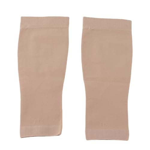 Calf Compression Socks, Compression Stockings with Medical Gradient Compression, 20-30mmHg Footless Compression Calf Sleeves for Shin Splint, Varicose Vein, Edema, Women & Men (Beige, X-Large)