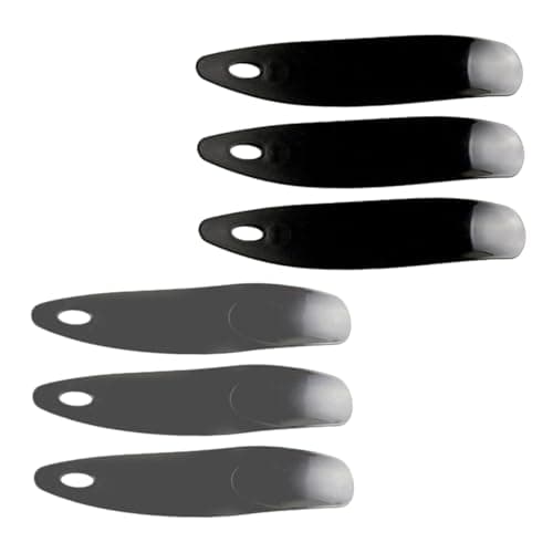 LIFKOME 6 Pack Pp Plastic Shoehorns with Hole, Universal Shoe Horn Tool