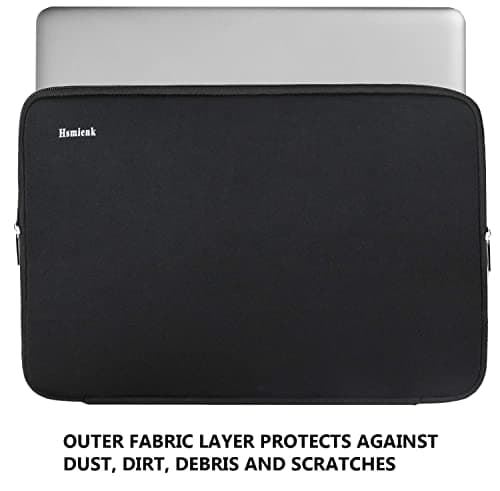 laptop sleeve 14 inch, Upgrade Durable Shockproof Protective Computer Cover Flip Case Briefcase Carrying Bag Compatible with 14"-15" HP, Lenovo, Asus, Acer, Notebook, Chromebook Computer, Black — view 4