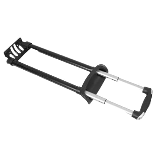 Black Aluminum Alloy Retractable Suitcase Handle Replacement for Luggage