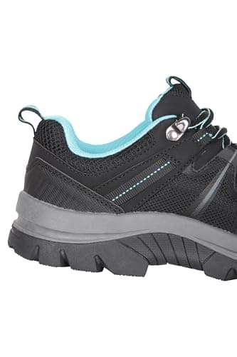 Mountain Warehouse Lomond Womens Outdoor Walking Shoes - Lightweight & Durable Footwear, Breathable, Mesh Lining - Spring Summer, Travelling, Hiking Black (Lomond) Adult Shoe Size 5 — view 6