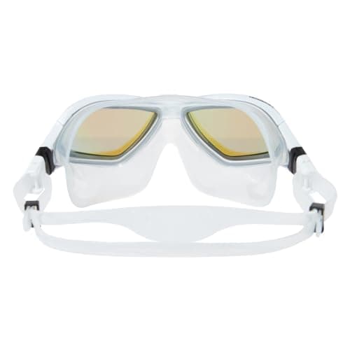 Zoggs Horizon Flex Mask Titanium Clear White Mirrored Blue — view 3