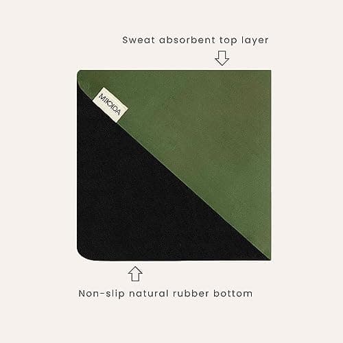 MIKKOA Travel Yoga Mat 1.5mm | Foldable, Lightweight for Backpacking, Retreat, Outdoors, Gym, Pilates | Exercise Mat | Machine Washable | Eco-Friendly — view 3