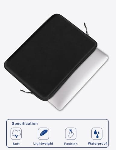 Alfheim 13 Inch Waterproof PU Leather Laptop Sleeve Case — view 3