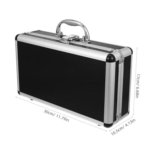 HOUDERCO Lockable Aluminum Hard Case Portable Large Capacity Tool Box — view 3