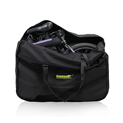 SUNELFFY 20inch Folding Bike Bag Bicycle Carry Bag Bike Travel Carrying Case Bike Transport Bag for Car Train Air Travel Portable