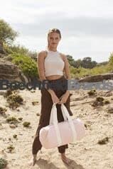 Westford Mill W814 EarthAware® Organic Barrel Bag - Pastel Pink — view 2
