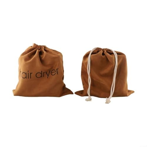 Linen Cotton Hair Tool Bag Dustproof Organizer Case(Brown) — view 4