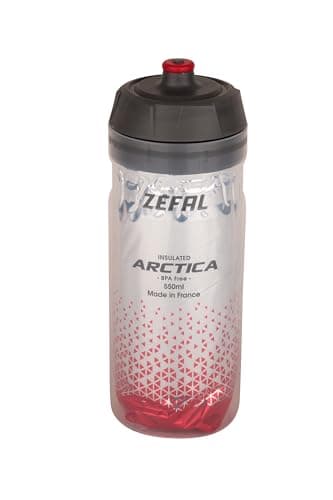 ZEFAL Arctica 55 Water Bottle - 550ml, Bicycle Drinking Bottles - Insulated Bottle - Odourless and Waterproof - BPA-Free Sports Bottle, Red