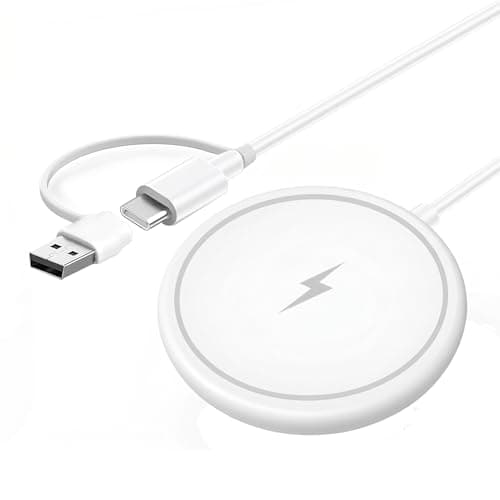 Magnetic Wireless Pad Charger Compatible with Most Qi-Enabled Phone Earbuds