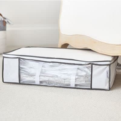Lakeland Vacuum Clothes and Duvet Storage Tote Bag - 50L Underbed Stores Double Duvet & 4 Pillows — view 3