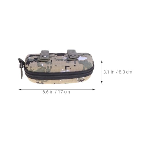 Beavorty Hard Sunglasses Case Tactical Glasses Pouch Camouflage Hardshell Eyeglasses Storage Box with Belt Loops Zipper Protective Eyewear Protector for Men Outdoor Hiking Cycling — view 5