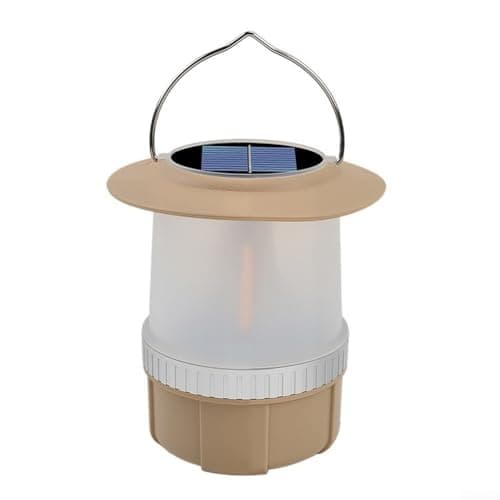 Rechargeable Solar Camping Lantern Led Hand Crank Light With Hook — view 3