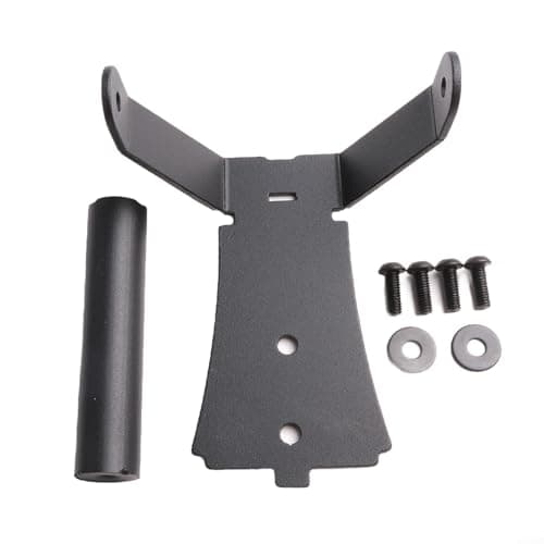 Alanmoship 1 Set Motorcycle GPS Mount Bracket Navigation Holder Aluminum Black Anodized Dashboard Install for Honda for FORZA 350 2020-2021 Road Trip — view 2