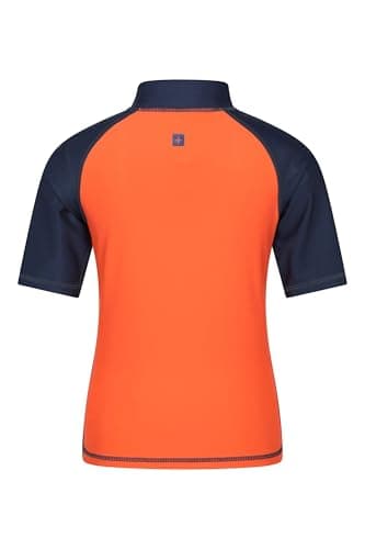 Mountain Warehouse Short Sleeves UPF50+ Kids Rash Vest Burnt Or 7-8y — view 6