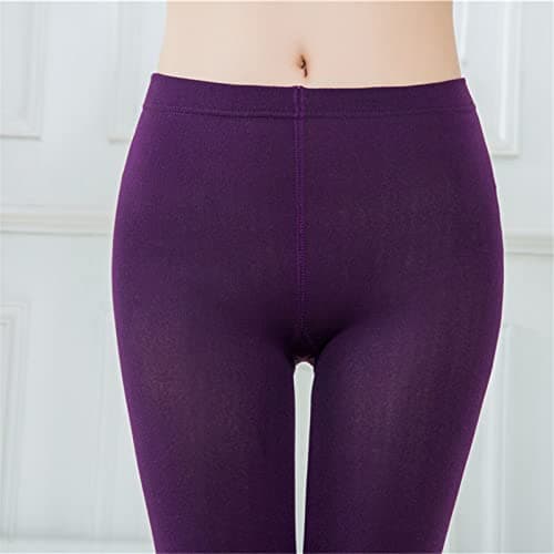 Thermal Leggings Women's Winter Lined Thermal Tights Warm Fleece, purple, L — view 5
