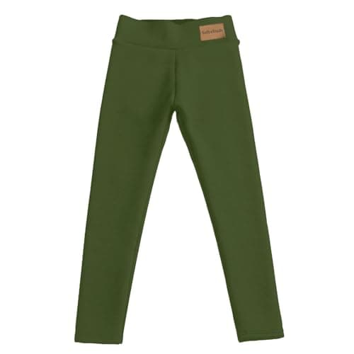 YCBMINGCAN Thermal Leggings Women's Winter Lined Warm Winter Leggings Fleece Trousers High Waist Leggings Opaque Winter Trousers Thermal Sports Trousers for Outdoor, Leisure, Sports, Green, M — view 3