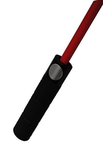 COLLAR AND CUFFS LONDON - 60MPH Windproof Extra Strong - StormFighter Jumbo Umbrella - Red Reinforced Fiberglass Frame - for 1 or 2 Persons - Auto Open - Non Slip Handle - Black, One Size — view 6