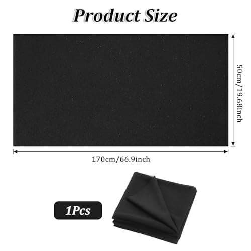 ADLABLD Speaker Fabric Black Speaker Grill Cloth, 67"x20" Speakers Grill Cloth Fabric 3D Mesh Acoustic Box Cover, Tulle Subwoofer Stereo Fabric' Replacement for Home and Automotive — view 6