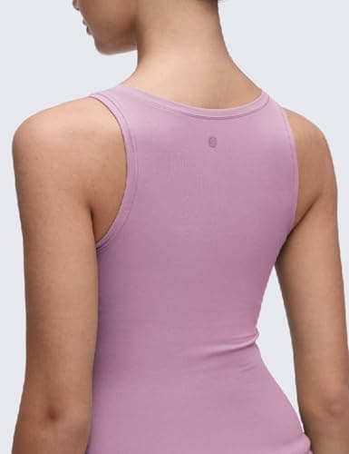 CRZ YOGA Softembrace Scoop Neck Tank Top Light Lavender 10 — view 5