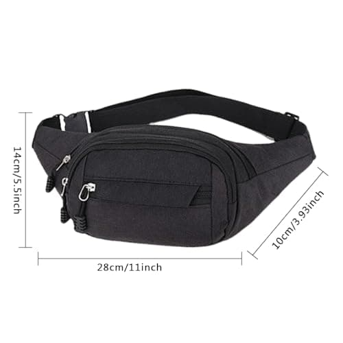 Waist Fanny Pack - Portable Bum Bag, Travel Waist Bag | Lightweight Running Pack, Convenient Hip Pack for Jogging, Shopping, Outdoor Adventures, and Daily Use — view 5