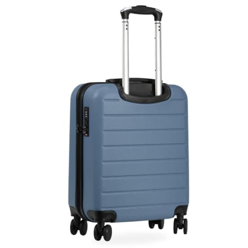 Rocklands® Lightweight 4 Wheel Hard Shell Luggage Suitcase Ryanair Cabin Carry on Travel Bag 55x40x20 (Ice Blue) — view 2