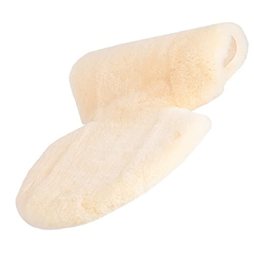 Merauno® Baby Sheep Wool Liner Lamb Wool Insert for Pram, Pushchair, Buggy, Stroller Car Seat Insert Medical Tanned Beige (27"×18" inches) — view 4