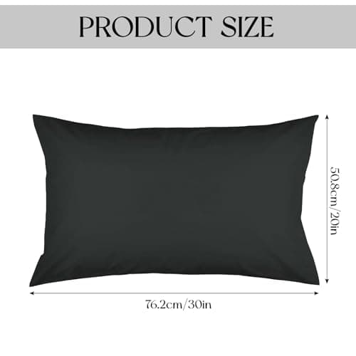 12 Pack Dark Grey Pillow Cases Standard Size Bulk, Soft Microfiber — view 2