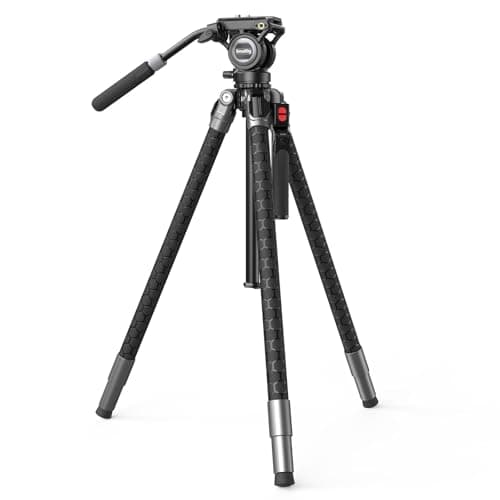 SMALLRIG x Potato Jet TRIBEX SE Hydraulic Aluminum Camera Tripod, with Video Fluid Head, 6kg Load, Max Height 166cm, Professional Video Tripod for Interviews/Wedding/Landscape Photography- 5305