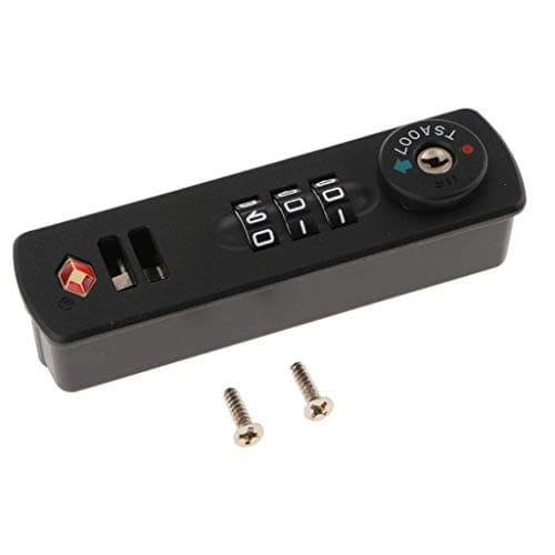 1PC Combination Lock,TSA007 Luggage Travel Lock & 3 Digit(Set Many Different Combinations) for Bag Case, Cloth/PC Box, Suitcase - Black — view 3
