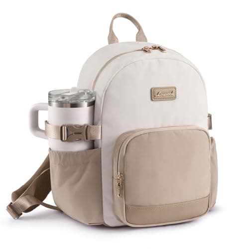 LOVEVOOK Backpack Womens Small Fashion Rucksack with Pouch Pocket for Large Capacity Cup, 11 Inch Waterproof Mini Casual Back Packs Bag for Work School Travel College Kids Girls Ladies