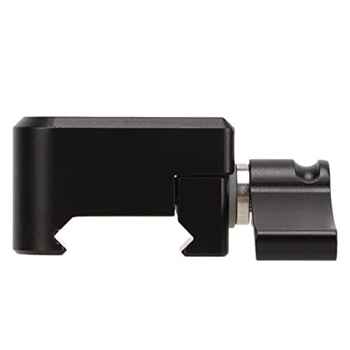Denash NATO Rail Clamp, 1/4 3/8 Screw Hole, Portable Quick Release Aluminum Alloy NATO Clamp for Camera Cage for Vlog Shooting — view 3