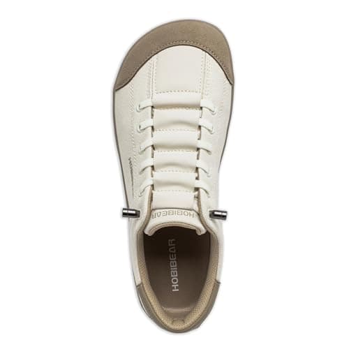 HOBIBEAR Unisex Wide Trainers for Men Women Outdoor Trail Running Minimalist Walking Shoes Lightweight and Breathable Beige Brown — view 5
