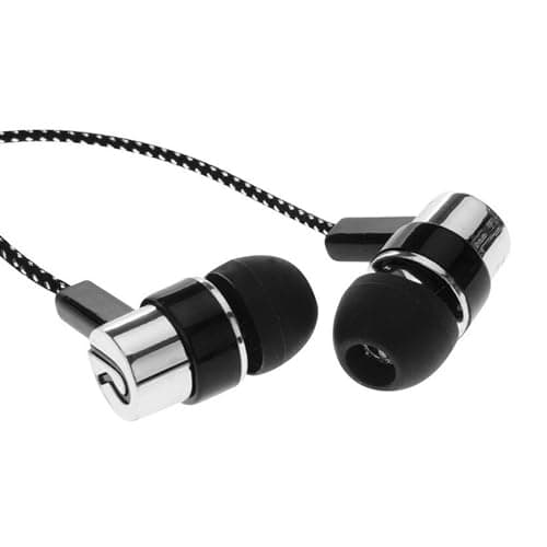 ulafbwur Flimikun Portable Universal 3.5mm Braided Heavy Bass in-Ear Wired Earphone for Phone