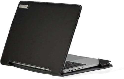 Broonel - Profile Series - Black Leather Laptop Case Compatible With Dell Precision 3590 15.6" Workstation Laptop — view 2