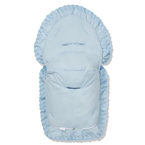 For Your Little One FYLO Universal Broderie Anglaise Car Seat Footmuff/Cosy Toes - Pink — view 3