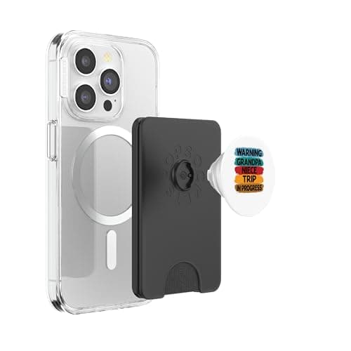Warning Grandpa Niece Trip In Progress - Trip with Granny PopSockets PopWallet for MagSafe — view 3