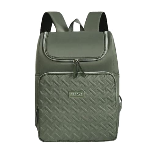 AUXDIQ 18L Insulated Cooler Backpack Leak-Proof Lunch Bag Insulated Picnic Backpack (Green)