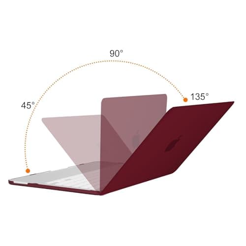 MOSISO Compatible with MacBook Neo Case 13 inch 2026, Burgundy — view 3