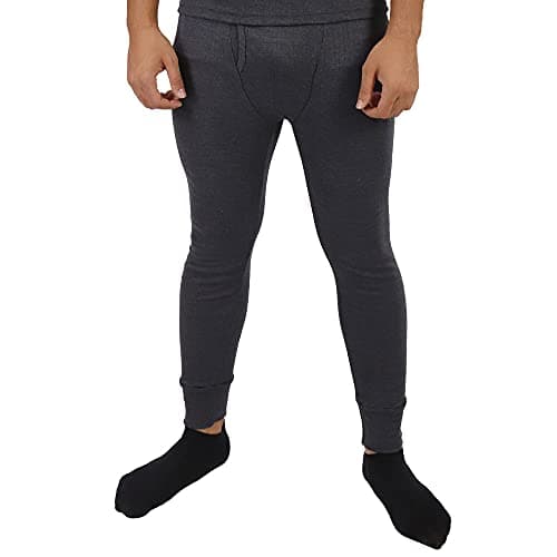 Mens Thermal Underwear Set Long Sleeve Top Long Johns Set Winter Thermals Baselayers Skiing Running Outdoor Work Thermal Joggers Charcoal S